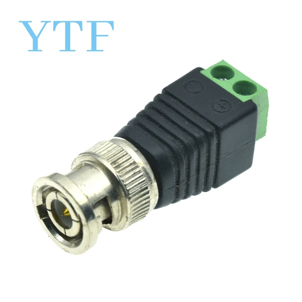 Green Terminal Welding Free BNC Male BNC To Positive And Negative Terminal BNC Male And Female Cable Monitoring