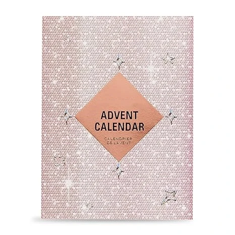 High Quality Luxury Custom Logo Delicate Cardboard Mystery Gift Box for Christmas,24 Days Advent Calendar for Beauty Cosmetics