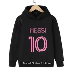 Football Superstar Girls Clothing Children Fashion Boys Messi Hoodie Kids Clothing Spring Autumn Sports Suit Tracksuit