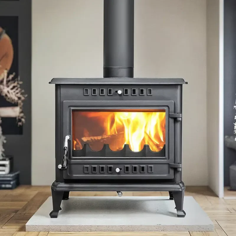 Best Price Modern Indoor Cast Iron Wood Heater Stove Eco-Friendly Fireplace Log Burner for Apartments