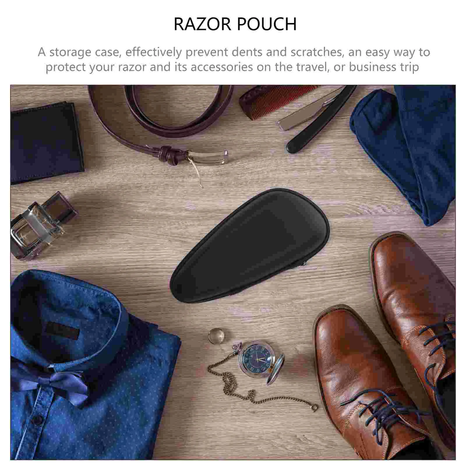 Hard Box Razor Storage Bag Travel Razors Cover Beard Trimmer 19x9cm Eva Case Pouch