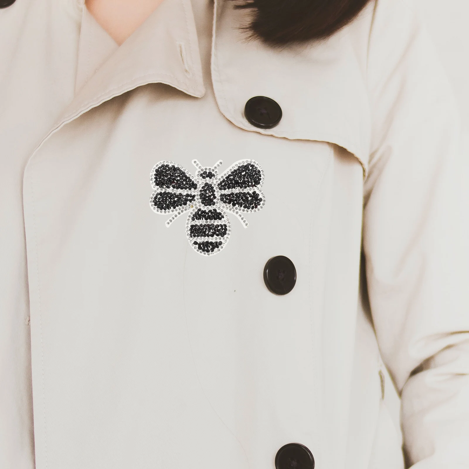 

10Pcs Iron on Durable Bee Patches Clothes Repair Embellish Hat Coat Pants Small Wear-Resistant Cartoon DIY Accessory