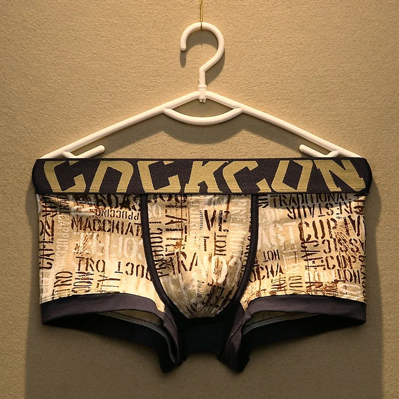 Plus Size Men Underpants Cotton Boxer Shorts Trend Youth Personality Fashion 3xl Letter Print Student Boxer Shorts Boys Trend Pa