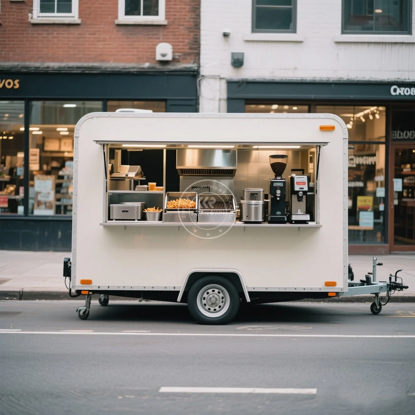 

High Quality Stainless Steel Cheapest Fast Street Snack Trailer /Chinese Mobile Ice Cream Vending Truck Food Trailer