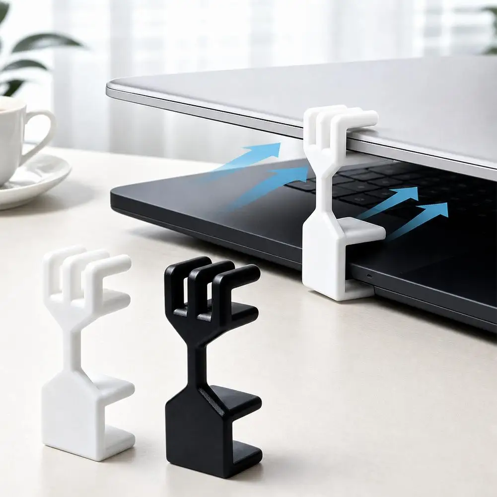 Portable Laptop Anti Closing Stand Plastic Cooling Bracket Mini Heat Dissipation Spacer For Notebook Computer Desk Office Access