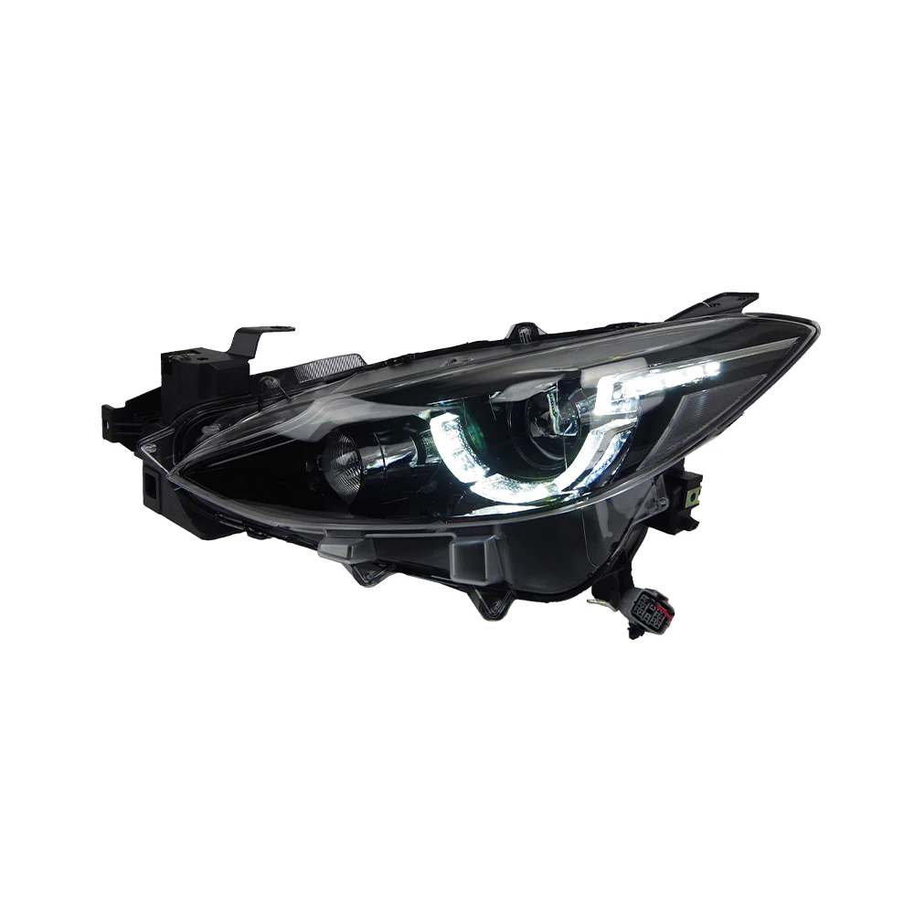 

ATV&UTVCar Head Lamp for Mazda 3 Axela 2014-2016 Headlights Assembly Upgrade LED Spoon Style Projector Lens Car Tools Accessorie