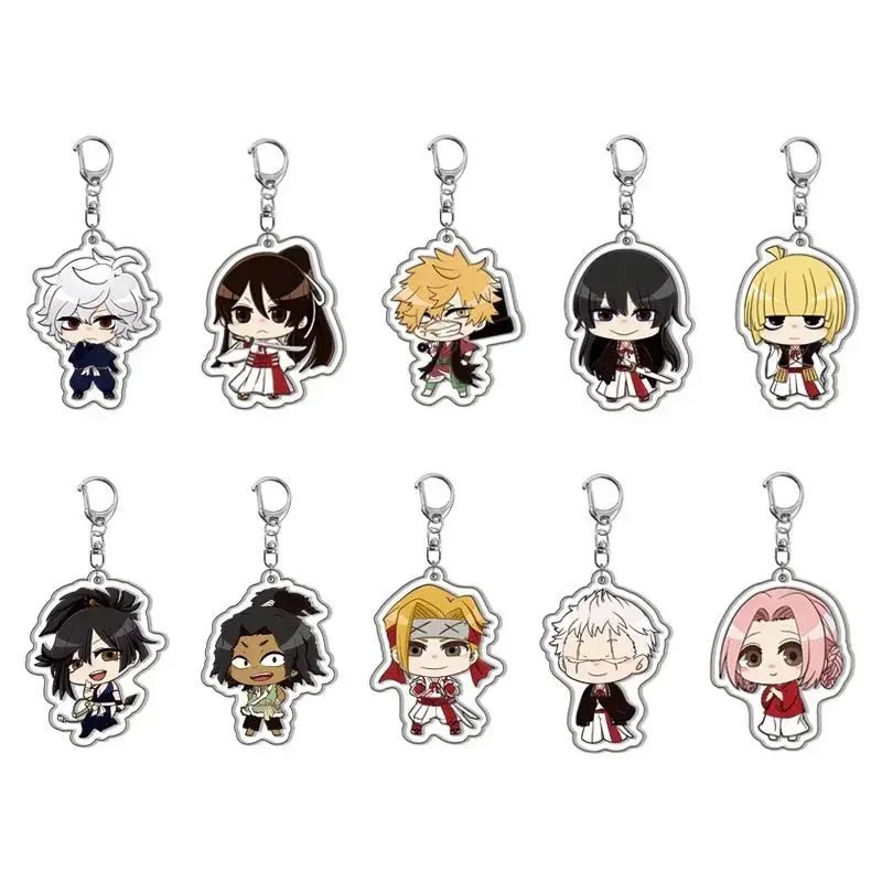 Anime Figure Yuzuriha Nurugai Aza Chobei Akagine Key Ring HD Pattern Acrylic Key Chain Model Plate Backpack Decor Collection