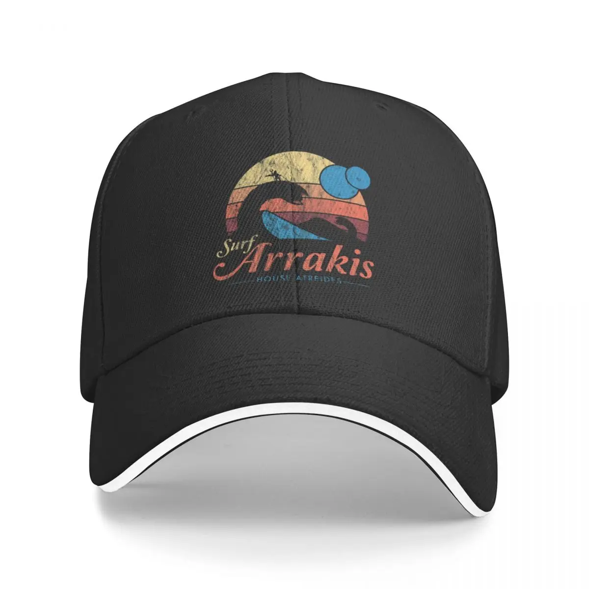 

Visit Arrakis - Vintage Distressed Surf - Dune - Sci Fi Racerback A Baseball Caps Hat