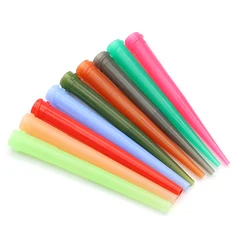 50pcs Plastic Tapered Needle Large TTLiquid Dispenser Needles Tip Plastic Glue Needle, for Oil or Glue Applicator, Length 60mm