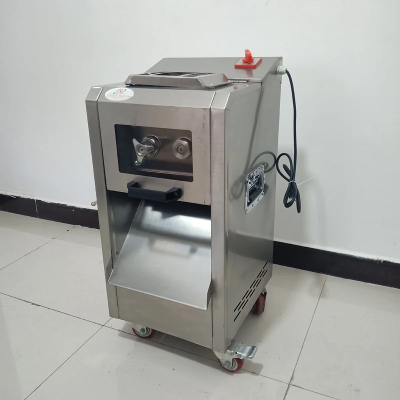 

Commercial Meat Cutting Machine Vertical Meat Cutter Electric Meat Slicer Shredder Double Blade Design Vegetable Cutter 2200W