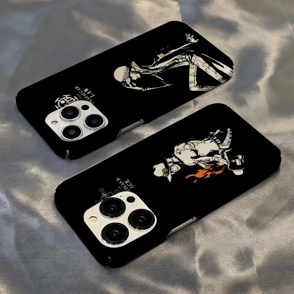 

Cartoon O-one Pieces Phone Case Hot For IPhone 16 15 14 13 12 11 Plus Pro Max Mini Glossy HD Hard Film Shell Cover