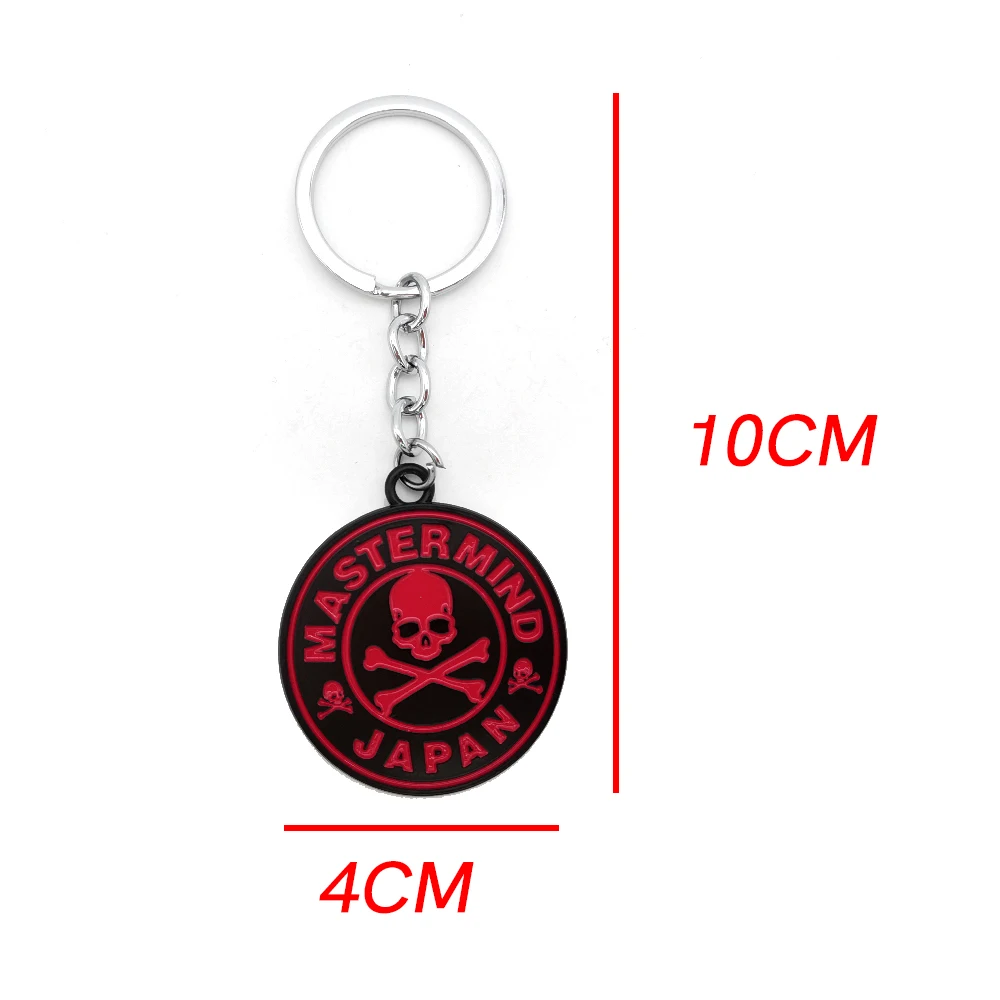 Newest 3D Logo Metal Keychain JDM Culture Car Auto Parts Key Chain Double Sided Keychain Racing Style Accessories Mastermind