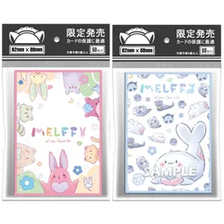 60PCS Yugioh Melffy Card Sleeves Rabby Catty Puppy Dolphin Figures Yu-Gi-Oh! OCG Cards Sleeve Shine Flash Protector Case