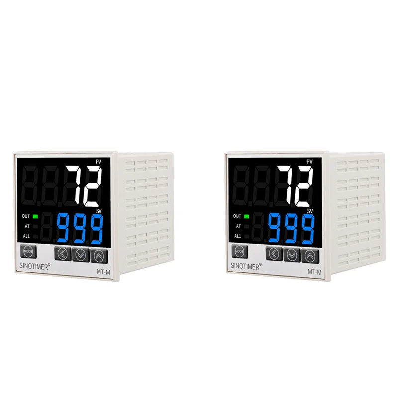 

N75R-2X SINOTIMER цифровой Pid регулятор температуры термостат для нагрева и охлаждения прибор реле/выход напряжения MT-M