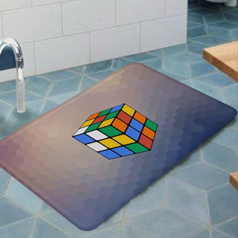 R-Rubiks-Cubes Art Room Mats Cheaper Anti-slip Modern Living Room Balcony Printed Household Carpets