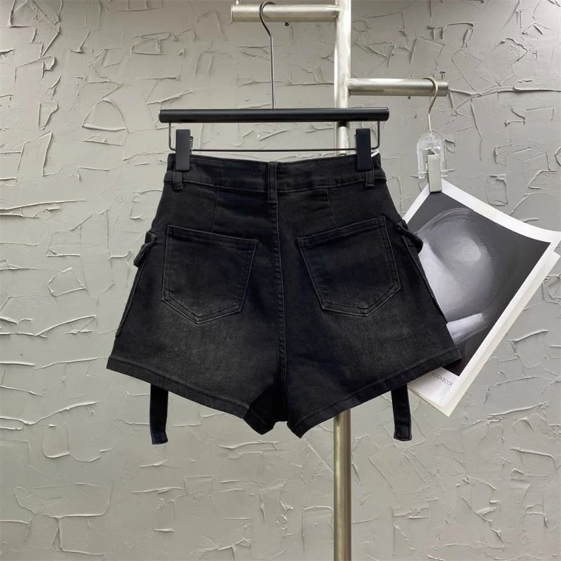 Y2k Denim Shorts Mujer Pockets Spring Summer Streetwear Vintage Women Pants Korean Fashion Versatile Pantalones Cortos