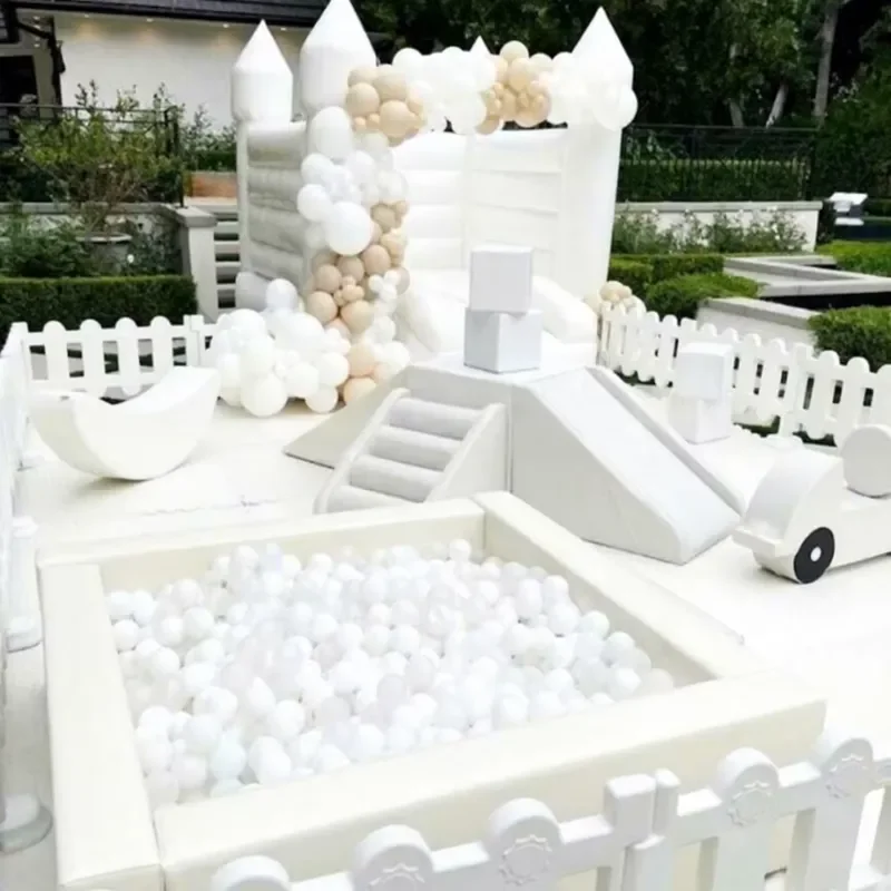 Family Soft Ball Pit Outdoor Playground Set Luxury White Toddler Baby Indoor Children's Soft Ball Equipment