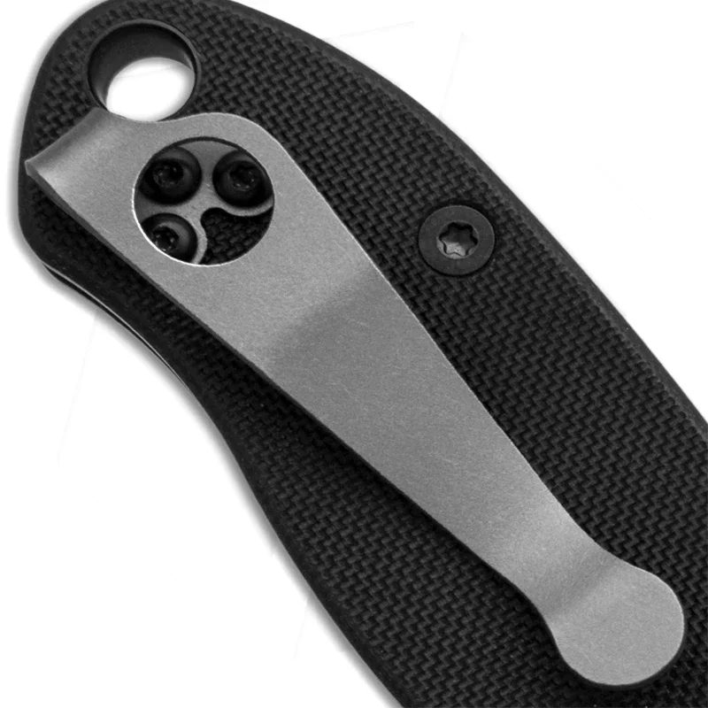 Custom Made Knife Titanium Deep Carry Pocket Clip Back Clamp for Spyderco C81 C223 C11 C10 Paramilitary 2 Para3 Delica Endura