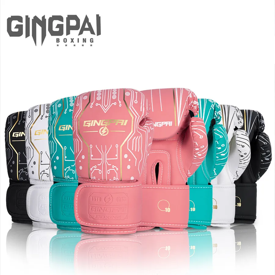 

8/10/12/14/16oz Kids Women/Men Boxing Gloves Sanda Sparring Muay Thai MMA Karate Punch Training Mitts Kickboxing Boxe De Luv