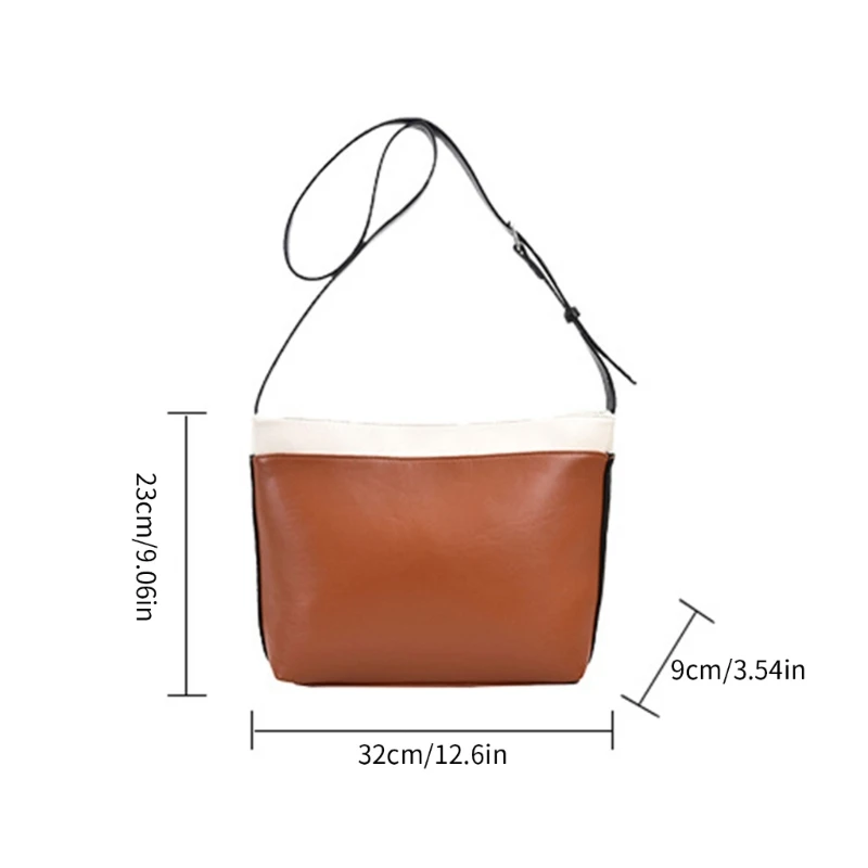 Bolso hombro ligero y sencillo para mujer, bandolera Vintage, bolso viaje E74B