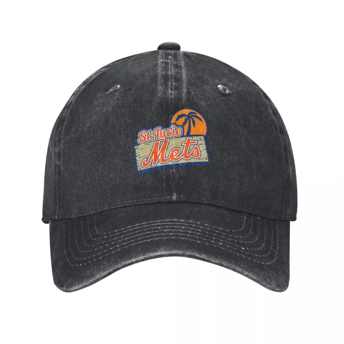 

The St-Lucie-Mets Logo Baseball Cap Hip Hop Icon Trucker Cap Rugby Elegant Women's Hats Men's