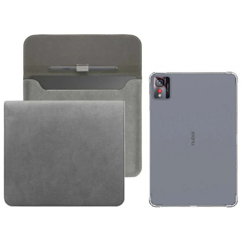 

2-в-1 для ZTE Nubia Pad Pro 10,9 дюйма, прозрачный противоударный чехол из ТПУ + тонкая сумка для хранения планшета