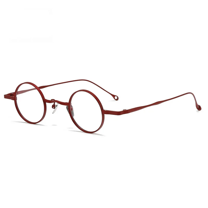 Belight البصرية خمر صغيرة مستديرة التيتانيوم خمر الرجعية النساء الرجال وصفة طبية النظارات إطار مشهد بصري RG1098AG