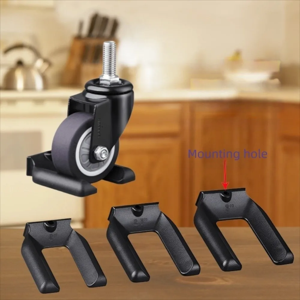 Durable Rubber Office Chair Wheel Stopper Wear-resistant Anti Vibration Chair Wheel Fixed Pad Prevents Scratches Pad Chair
