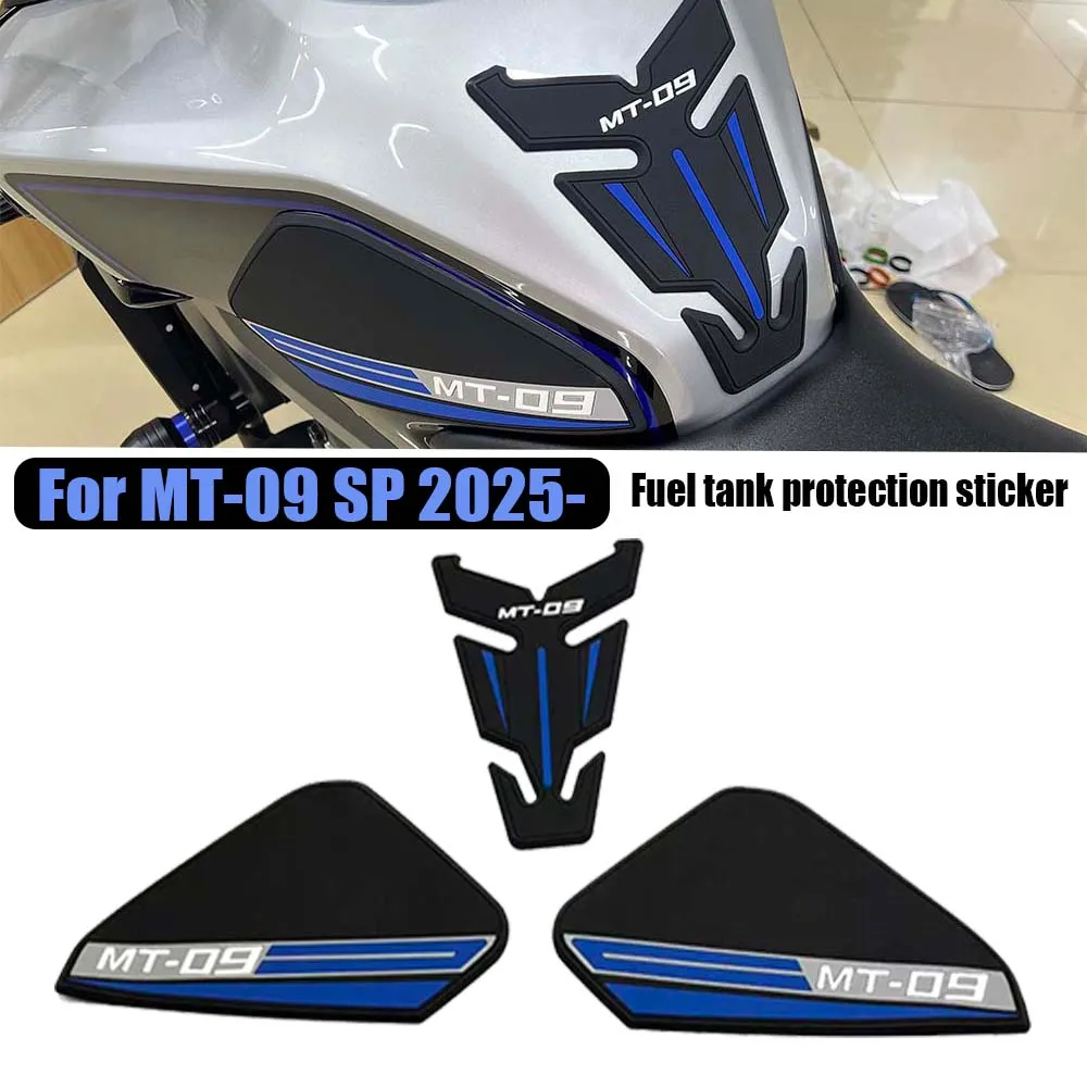 For mt 09 MT09 MT-09 SP 2025- Tank Pad Protector Sticker Decal Gas Knee Grip Motorcycle Accessories MT 09 Tank Traction Pad