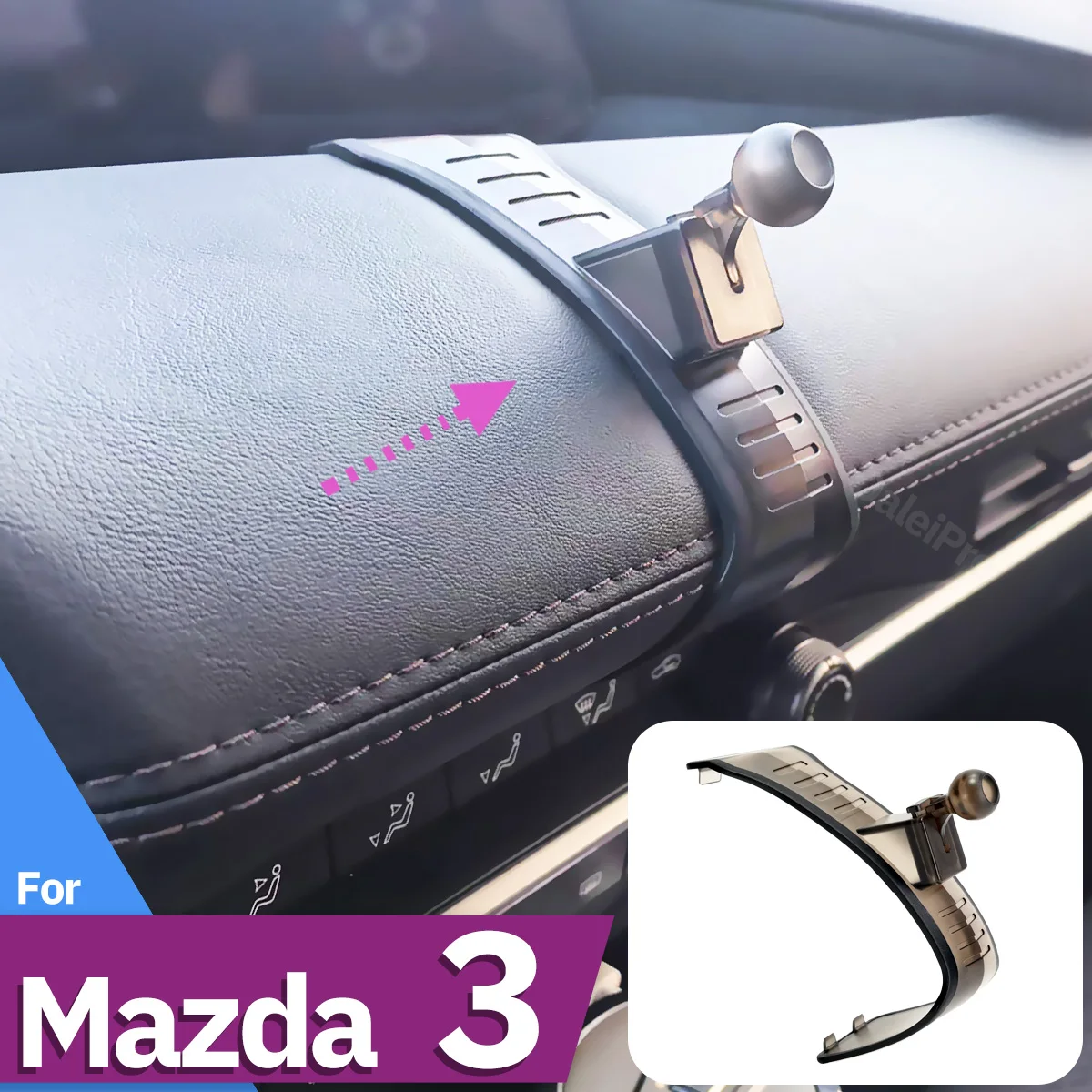 Suporte de telefone para carro, específico para mazda 3 bp 2019-2022 2023 2024 2025, carregador sem fio, magnético, magsafe, acessórios para carro