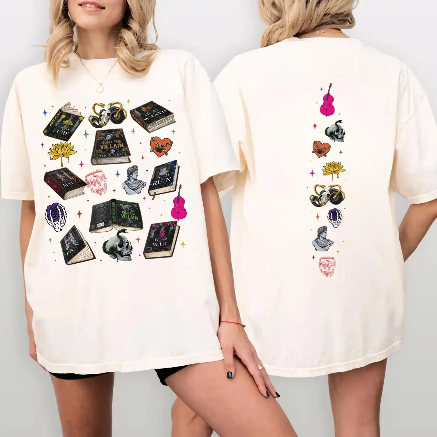 Rina Kent Books Series PNG Digital Download, Book Lover T-Shirt