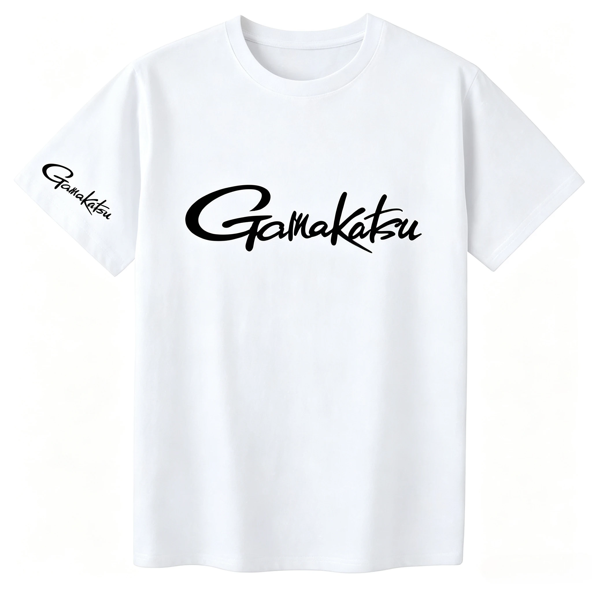 Love Fishing Gamakatsu T-Shirt Love Fish Herren- und Damen-Neuheit aus hochwertiger Baumwolle mit hochwertigem Druck, Sommer-Kurzarm-T-Shirt – Detail 3