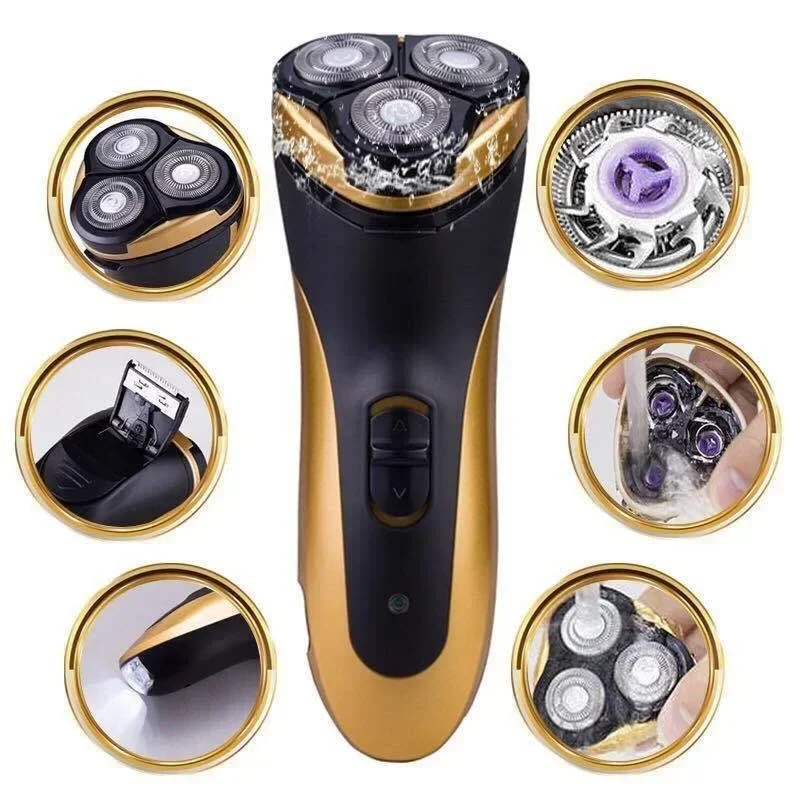 Electric 9-blade Floating Shaver Rechargeable Full Body Water Washing Beard Knife Extra Long Range