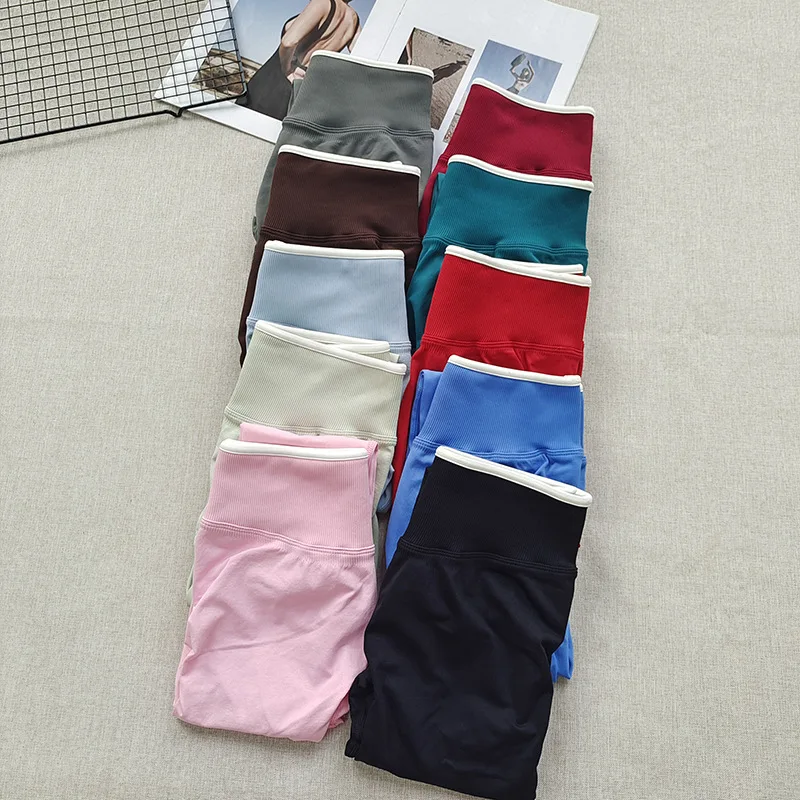 Women's High-Rise Seamless Peach Lift Leggings with Colorblock Design 4-Way Stretch Tummy Control for Gym Yoga and Running image 5