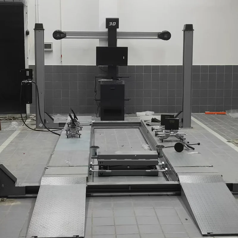 PrimeSelect Ton Heavy Four Car Lift Hydraulic 4 Post Auto Hoist For Wheel Alignment Service