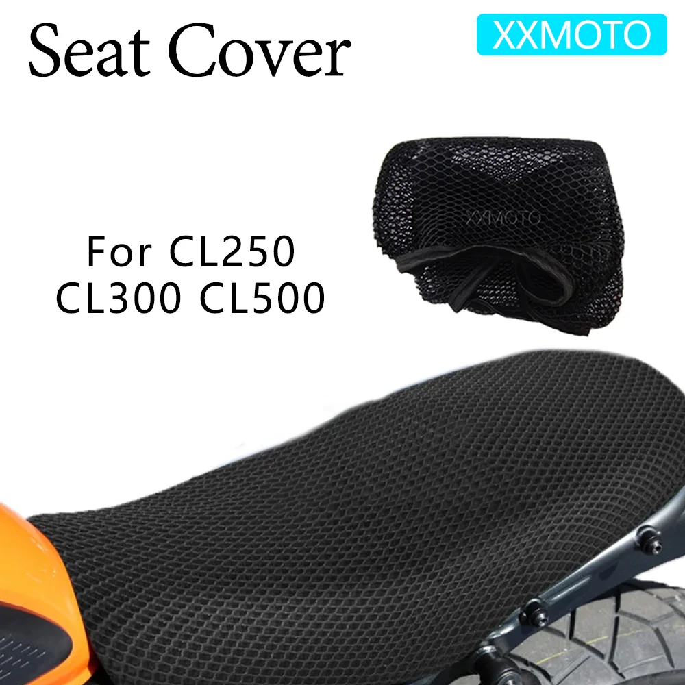 

For Honda CL250 CL300 CL500 CL 250 300 500 Motorcycle Seat Cover Heat Insulation 3D Mesh Breathable Non-Slip Protection Cushion