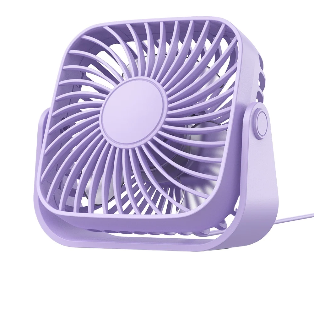 USB Mini Desktop Fan – Wired Small Table Fan for Dorm and Office