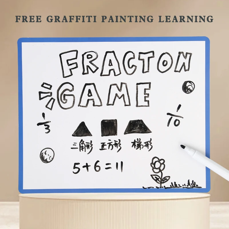 Magnetische Fractiepuzzels voor Wiskundebeheersing Montessori Verlichting met Leuk Rekenen Leermiddel Cognitief Educatief Speelgoed