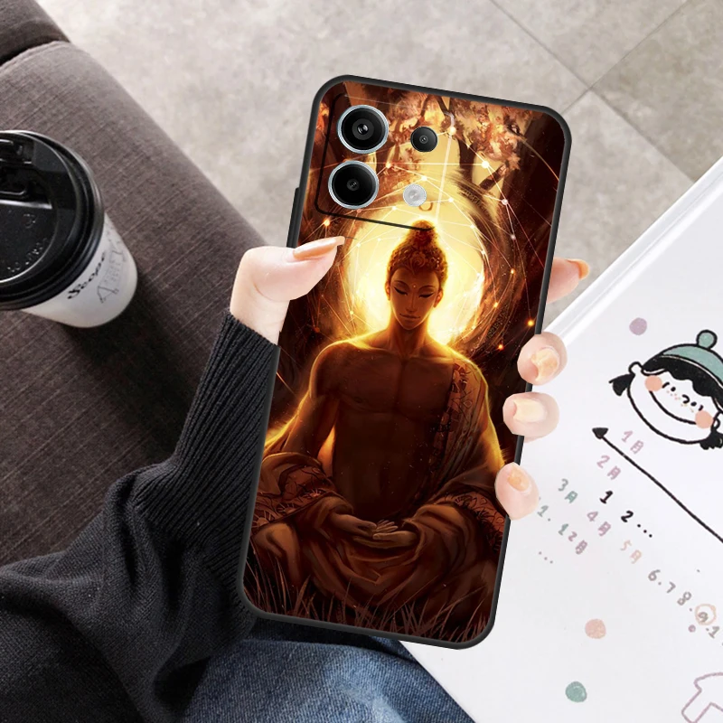 Buddha Cover For Xiaomi Redmi Note 14 Pro 9 10 11 12 13 Pro 11S 12S Case For Redmi 14C 12C 10C 13C