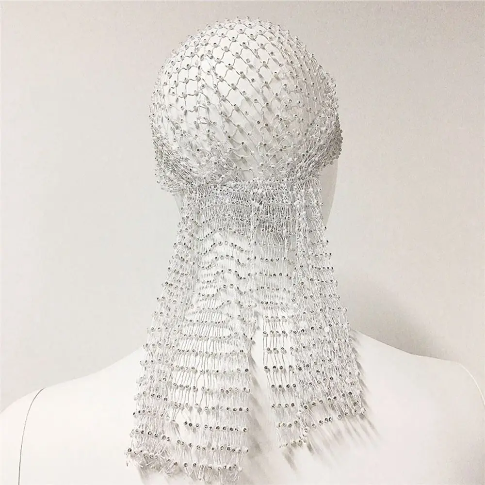 

Bandana Girl Hair Accessories Headwrap Summer Hair Nets Women Hair Scarf Bling Turban Rhinestone Headband Mesh Head Scarf Cap