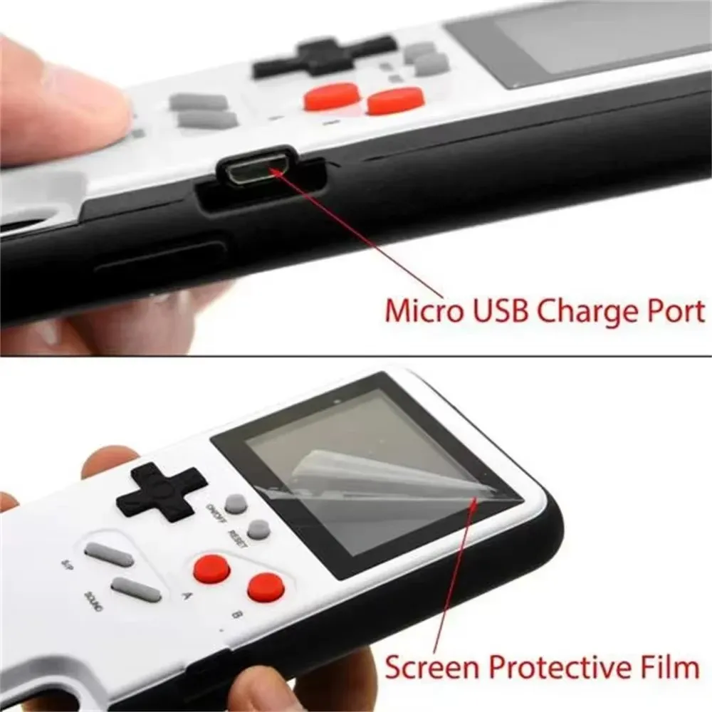 آيفون 14 16 15 12 13 برو ماكس X Xr Xs ماكس 7 8 زائد SE 2022 Playable Gameboy حافظة ريترو ثلاثية الأبعاد لعبة فيديو غطاء وحدة التحكم