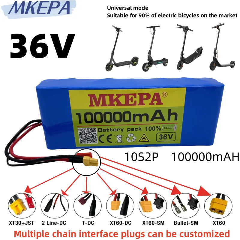 

10S2P 36V 100000mAh 36v Electric Scooter Battery Lithium Electric Scooter 500W Electric Scooter Battery 36v 10s2p Battery