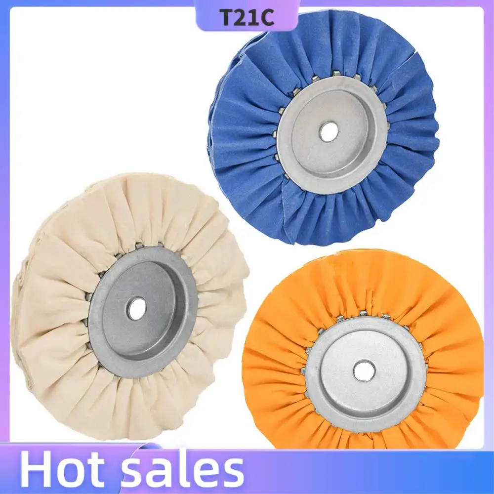 

T21C 8 Inch Airway Buffing Wheel,5/8 Inch Arbor Hole, Hard Polishing For Angle Grinder, 2PCS
