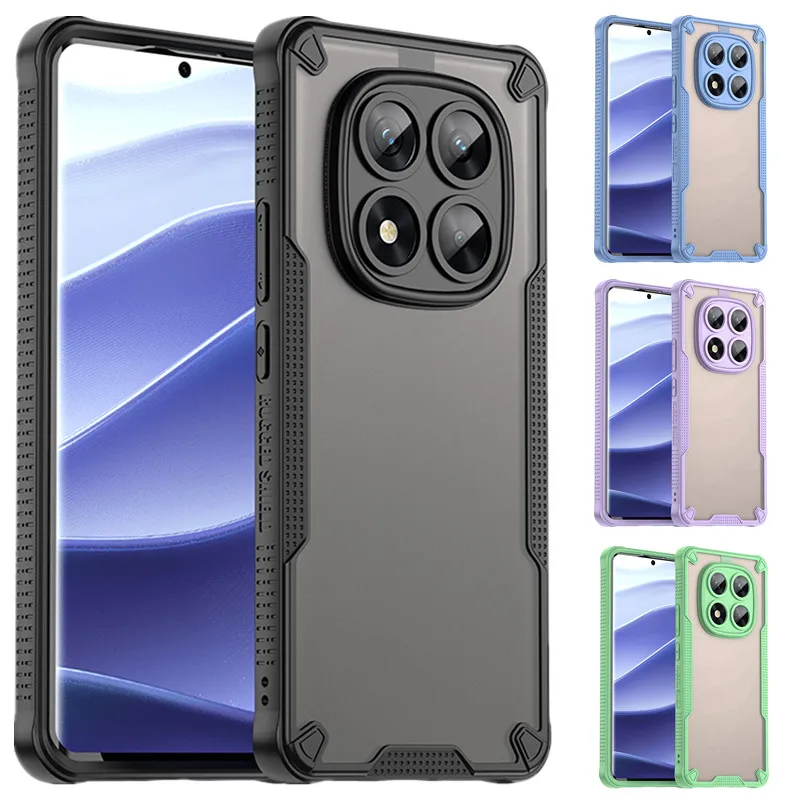 Гибридный прочный защитный чехол для Xiaomi Redmi Note 14 Pro 5G Note 14 Pro+ Plus POCO X7, противоударный чехол Fundas Capa