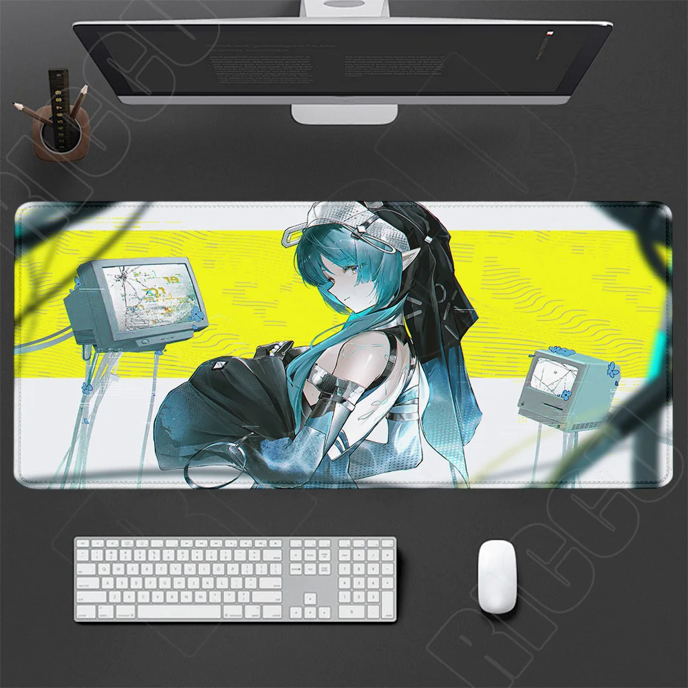 HD XXL Game Arknights Endfield Xaihi Mauspad mit schneller Reaktionszeit, rutschfeste Gummi-Gamer-Computermatten, Schreibtischunterlage, Laptop-Bürounterlage – Detail 2