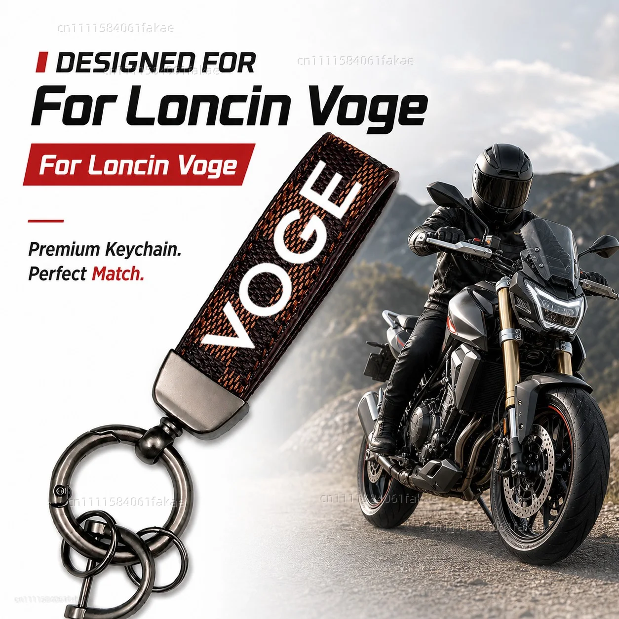 For Loncin Voge DS525X DS900X DSX 525 DSX 900 Voge 500AC 500DS 300DS Motorcycle Keychain Custom Logo Gift for Rider Men Women