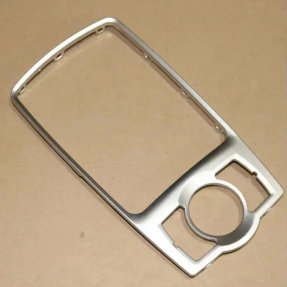 Vehicle Interior Trim Chrome Frame Trim ABS Material Easy Installation Non-deformation Replacement Part Silver Finish