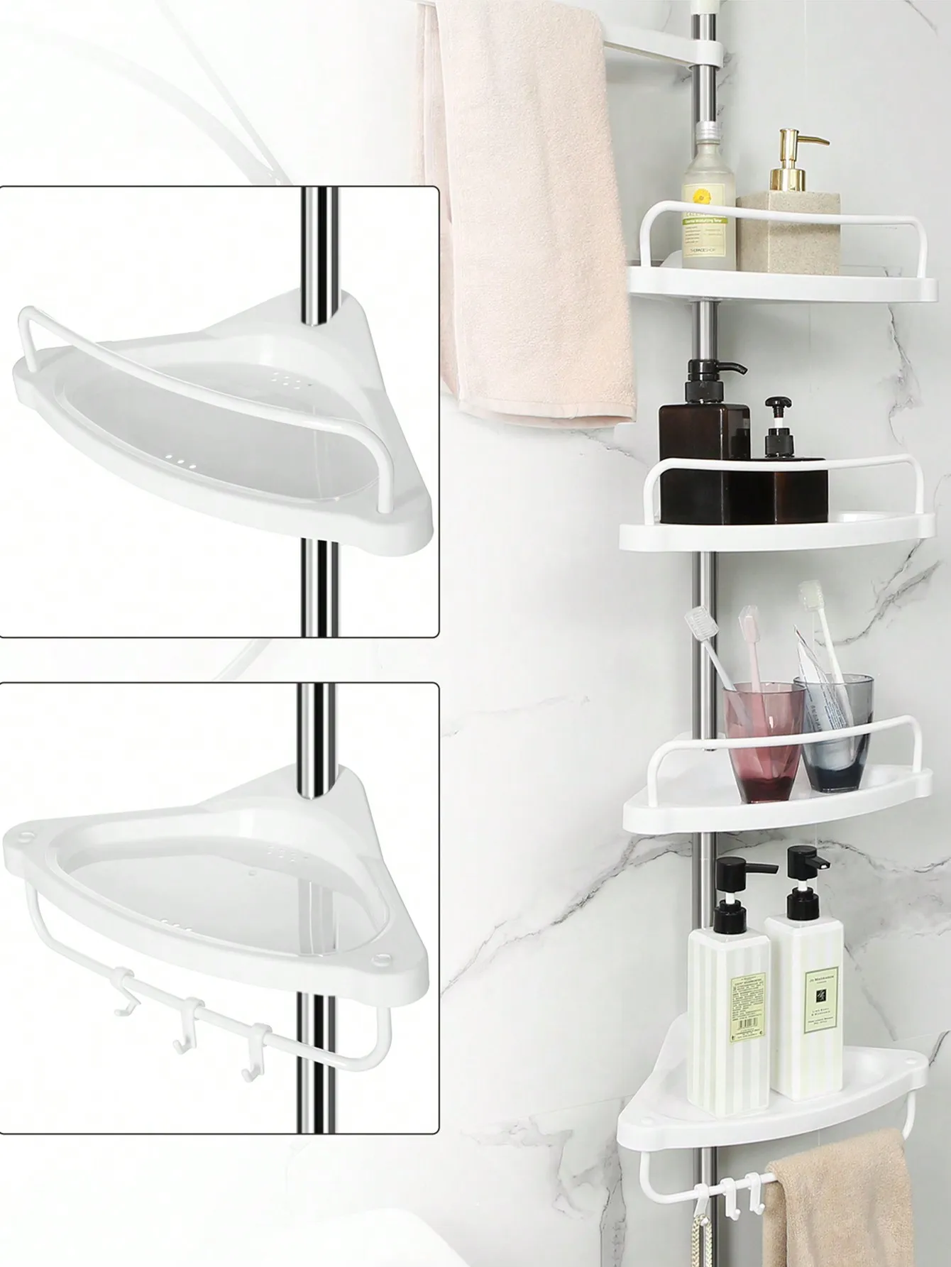 Brillando en el Baño: Cómo Elegir el Mejor Estante de Esquina para un Espacio Más Organizado y Estético