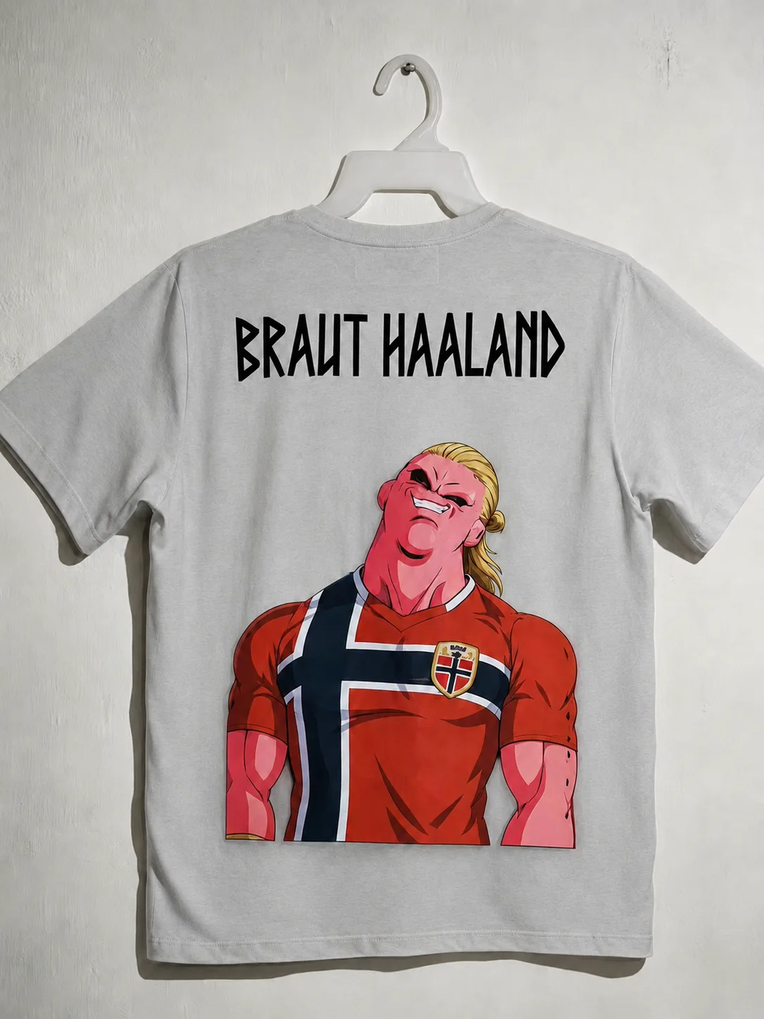 Erling Haaland Norway Funny Majin Buu Graphic T Shirt Men Football Soccer Cartoon Tee Men's and Women's Streetwear T-shirt - view 6