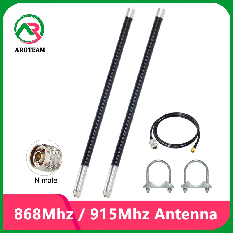 Hélio Hotspot Miner Amplificador Antena, Omni exterior impermeável, WiFi Fiberglass, N Macho, Lora FRP, 868MHz, 915MHz, 55 centímetros